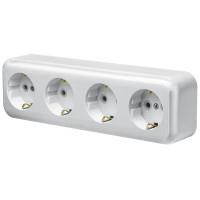 Розетка 4-м наружная с заземлением Marshel RO16-253