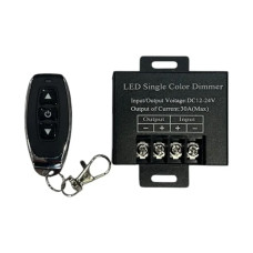 Димер BIOM OEM D-30A-RF-3 кнопки DC12-24V (30А 1 канал) черный
