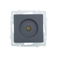 Розетка ТВ проходная графит 742-3488-129 серия Vesna