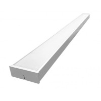 Светодиодный офисный светильник линейный 60Вт 4200K 100*1200, металл, белый Lezard 442-OL070-040W