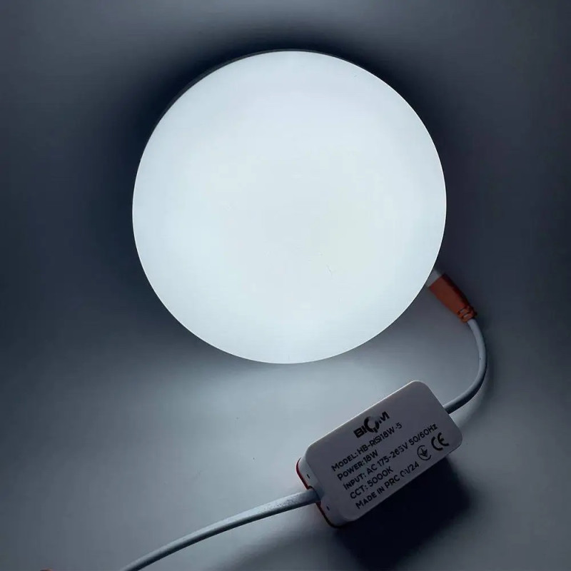 Світильник світлодіодний LED BIOM HB-R24 W 24Вт  2400Lm  круг білий 5000К