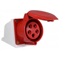 Гнездо стационарное LM2035 (ГС) (125) Lemanso 16А/5п (3п+е+н) 380-415V IP44