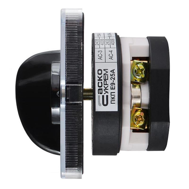 Перемикач пакетний типу ПКП Е9 25А/1.831 (1-0-2 вибір фази) A0110010010