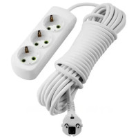 Подовжувач побутовий з/з 3 входи 7м LETITIA 721-0307-301 Lezard 