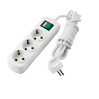 Удлинитель бытовой с/из 3 входа 7м с выключателем LETITIA 721-0307-302 Lezard