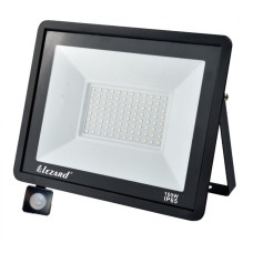 Прожектор LED с датчиком движения 100Вт алюминиевый корпус IP65 6500K 8000Lm LEZARD (PAL65100SN)