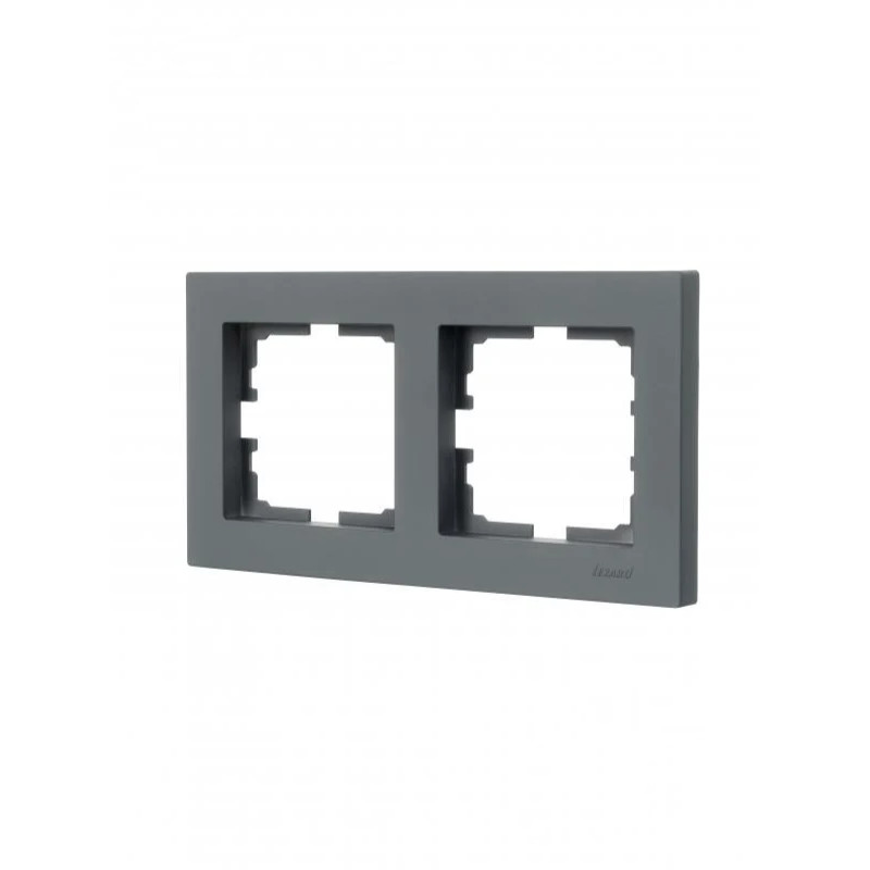 Рамка 2-я графит с боковой вставкой 742-3400-147 серия Vesna