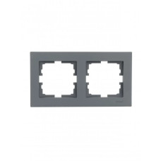Рамка 2-я графит с боковой вставкой 742-3400-147 серия Vesna