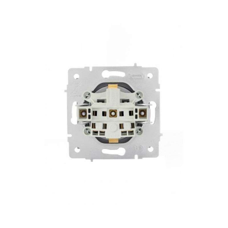 742-3588-123B VESNA Розетка з/з з кришкою ПБТ сіра  (10шт/120шт)