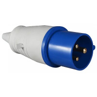 Вилка переносная LM2000 (ОП) (013) Lemanso 16А 3п (2п+н) 220-240V IP44 синяя