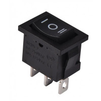 Переключатель Lemanso LSW16 малый черный 3 положения с фикс./КСD1-103-2