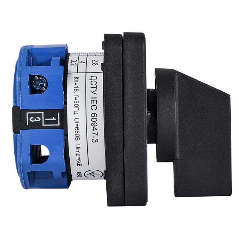 Перемикач пакетний типу ПКП SBI 16А/1.822 (0-1 2 полюса) АСКО (A0110010045)