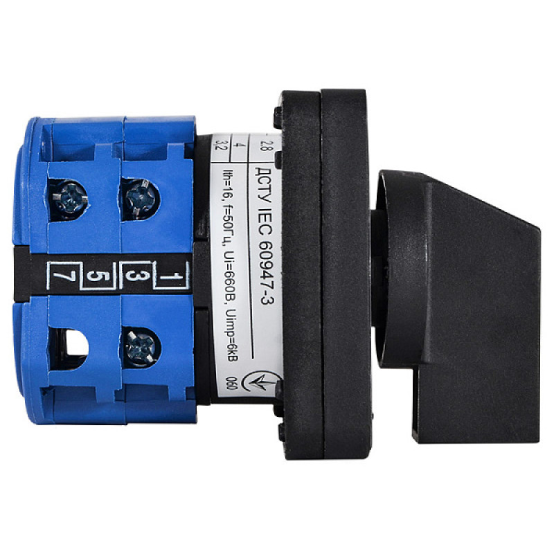 Перемикач пакетний типу ПКП SBI 16А/2.841 (0-1-2-3 вибір фази) АСКО (A0110010044)