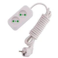 Удлинитель бытовой б/у 2 входа 2м LETITIA 721-0202-203 Lezard