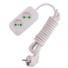 Удлинитель бытовой б/у 2 входа 2м LETITIA 721-0202-203 Lezard