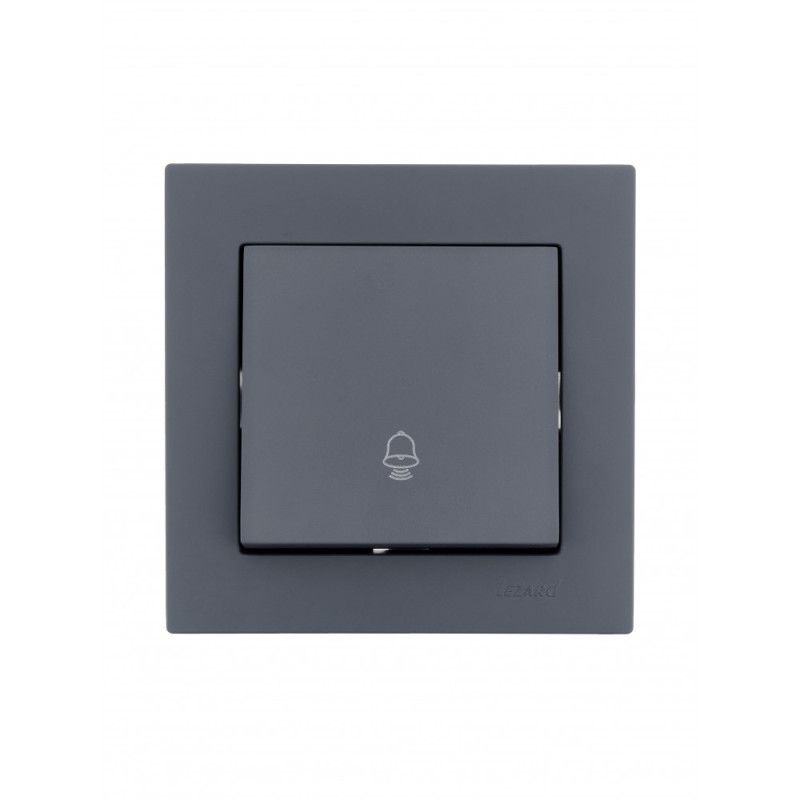 Кнопка звонка графит 742-3488-103 серия Vesna