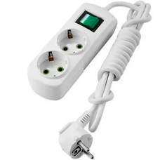 Удлинитель бытовой с/из 2 входа 3м с выключателем LETITIA 721-0203-202 Lezard