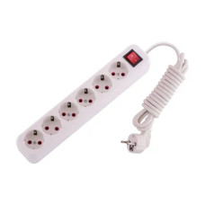 Удлинитель бытовой с/из 6 входов 3м LILA 720-0603-601 Lezard