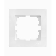 Рамка 1-я горизонтальная б/уст белая матовая 742-5380-146 серия Vesna