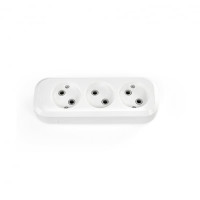 Колодка удлинителя 3п без заземления белая TITANUM STANDART (TF-B310-W)