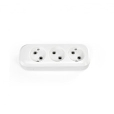 Колодка удлинителя 3п без заземления белая TITANUM STANDART (TF-B310-W)