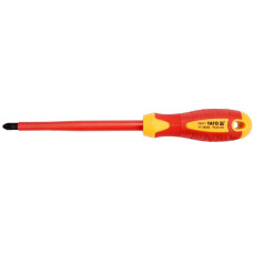 Отвертка крестовая диэлектрическая изолированная PZ3 х 150 мм. VDE до 1000V, YT-28263 YATO