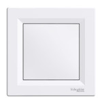 Заглушка SCHNEIDER Asfora белая с рамкой EPH5600121