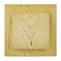 Выключатель одноклавишный проходной NILSON Touran клен 24281007