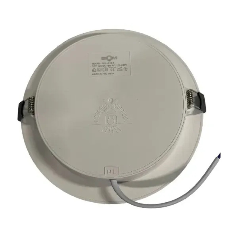 Світильник світлодіодний LED BIOM DPL-R18-5 18Вт 1580Lm  круг білий 5000K
