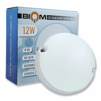 Світильник світлодіодний ЖКГ Biom MPL-R12-6 12Вт 6000К, круглий IP65