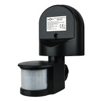 Инфракрасный датчик движения BIOM IRM-02B max 1200Вт 180° настенный черный IP44