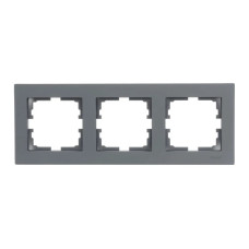 Рамка 3-я горизонтальная б/уст асфальт 742-M6980-148 серия Vesna