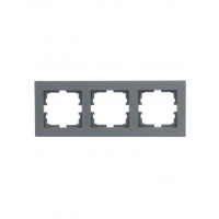 Рамка 3-я графит с боковой вставкой 742-3400-148 серия Vesna