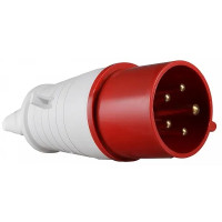 Вилка силовая переносная LM2037 (ОП) (025) Lemanso 32А 5п (3п+е+н) 380-415V IP44