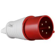 Вилка силовая переносная LM2037 (ОП) (025) Lemanso 32А 5п (3п+е+н) 380-415V IP44