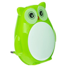 Ночник в розетку Кошечка зеленая NL113 Lemanso