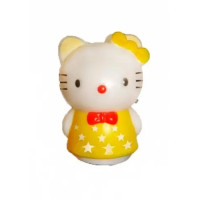 Ночник в розетку Кошечка желтая NL112 Lemanso