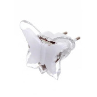 Ночник в розетку Бабочка желтая 3 LED NL102 Lemanso