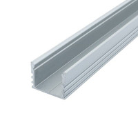 Профиль алюминиевый BIOM ЛП12 12*16 накладной анодированный палка 2м (без рассеивателя) (LP-12A)