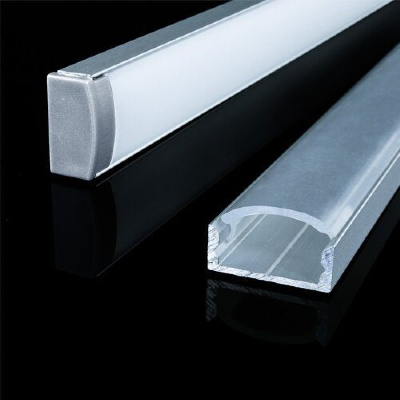 Профіль алюмінієвий BIOM ЛП7 6,5*15 накладний анодований палка 2 метри (без розсіювача) (LP-7A)