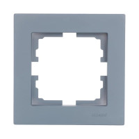 Рамка 1-я горизонтальная б/уст матовая серо-голубая 742-M7080-146 серия Vesna