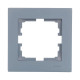 Рамка 1-я горизонтальная б/уст матовая серо-голубая 742-M7080-146 серия Vesna