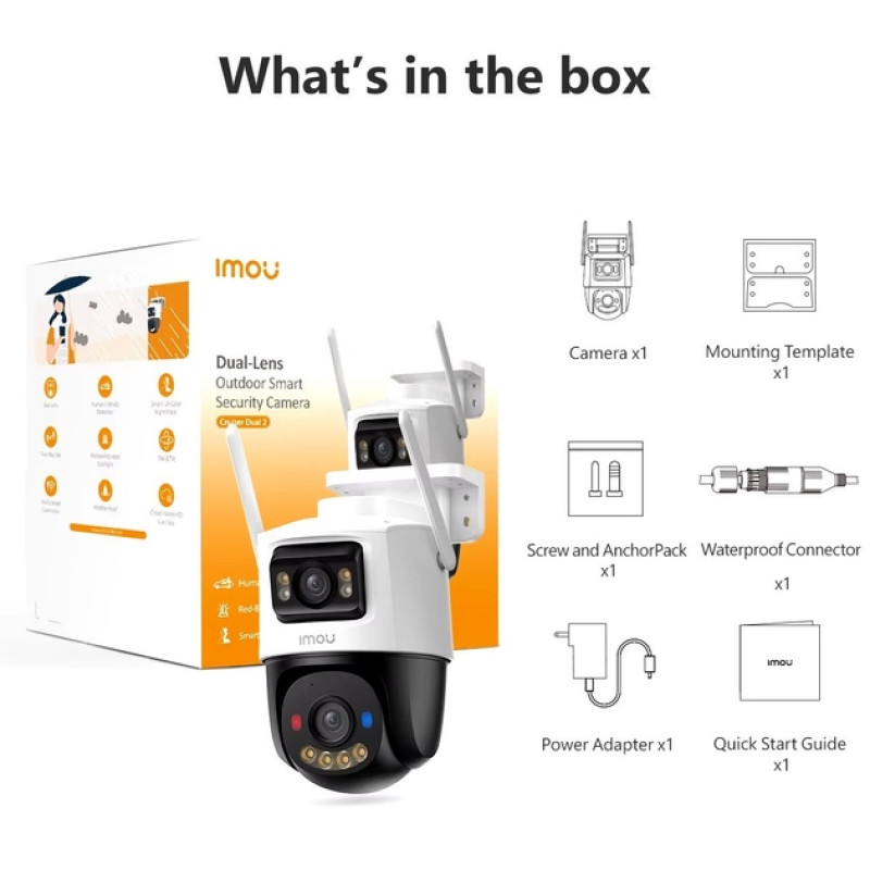 IP видеокамера Imou Cruiser Dual 2 (IPC-S7XEP-10M0WED) 10МП (3.6мм)