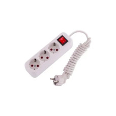 Удлинитель бытовой с/из 2 входа 3 метра с выключателем LILA 720-0203-202 Lezard