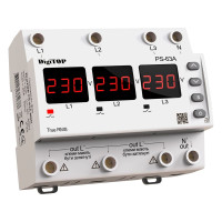 Автоматический переключатель фаз PS-63A M6W DigiTOP на DIN-рейке