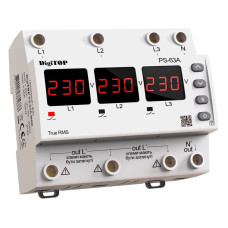 Автоматический переключатель фаз PS-63A M6W DigiTOP на DIN-рейке