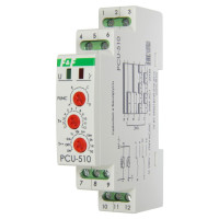 Реле времени электронное PCU-510DUO 195÷253 В AC / 21÷27 В AC/DC 2×8 A F&F