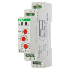 Реле времени электронное PCU-510DUO 195÷253 В AC / 21÷27 В AC/DC 2×8 A F&F