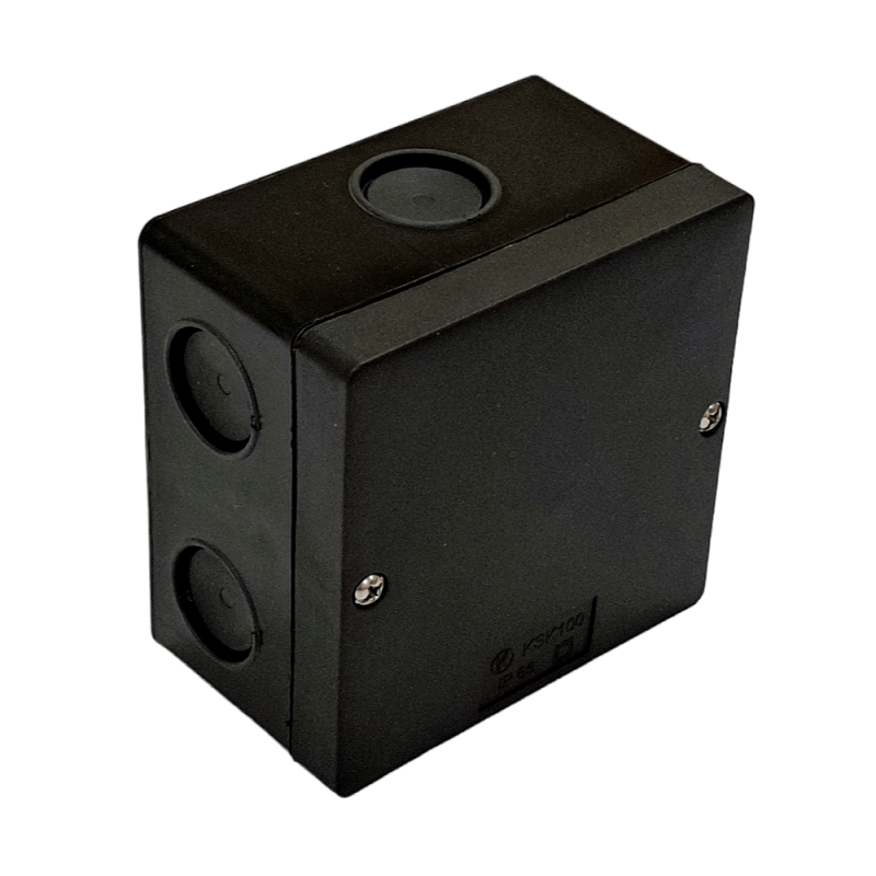 KSK 100 Коробка антивандальная, мембранные входы, черная 101х101х63 мм IP66 КОПОС (KSK100_FA)