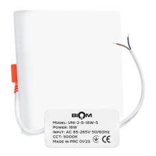 Светильник светодиодный LED BIOM UNI-2-S12W-5 12Вт 960Lm квадрат белый 5000К